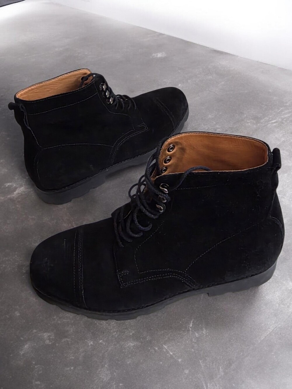 Ralph Lauren Suede Combat Boots